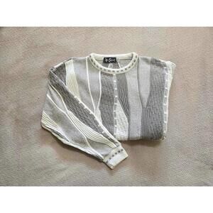 Alan Stuart Sweater XL | 90s Textured Knit Crewneck